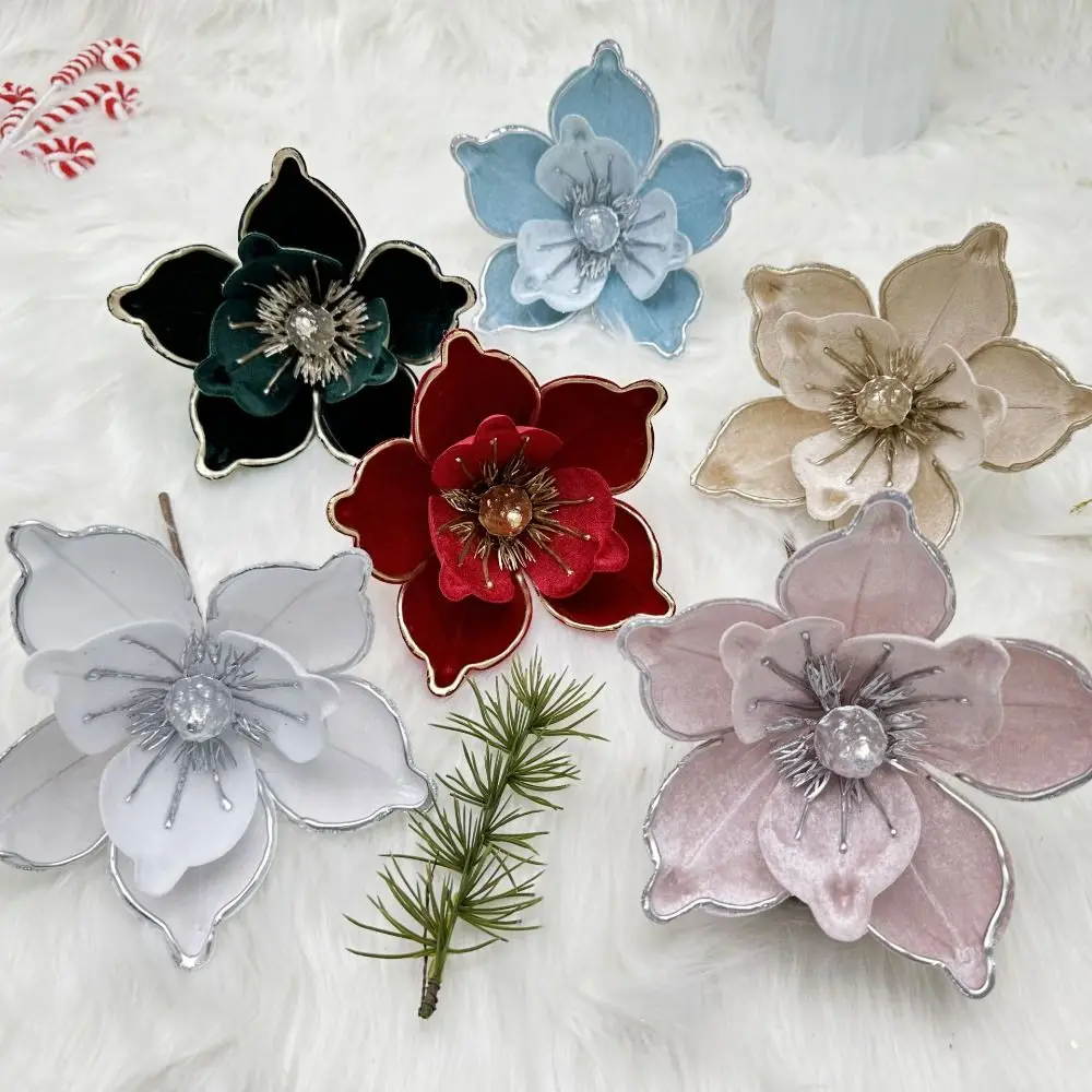 Flannel Fabric Christmas Artificial Flowers Glitter Plastic Glitter Fake Flower DIY 18cm Glitter Poinsettia New Year
Flannel Fabric Christmas Artificial Flowers Glitter Plastic Glitter Fake Flower DIY 18cm Glitter Poinsettia New Year