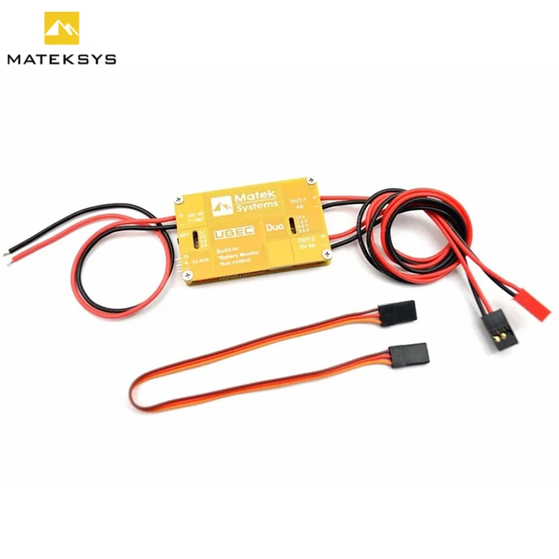 Matek Dual BEC 4A / 5-12V&4A / 5V Built-in Remote Control Aux Channel Switch Control Function For Multi-axis / FPV / Helicopter
Matek Dual BEC 4A / 5-12V&4A / 5V Built-in Remote Control Aux Channel Switch Control Function For Multi-axis / FPV / Helicopter