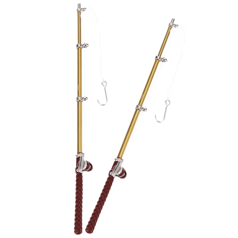 2 Pcs Artificial Fishing Rod Photography Props Minihouse Decorative Tool Funny Childrens Toys Desktop Pole Model for Kids
2 Pcs Artificial Fishing Rod Photography Props Minihouse Decorative Tool Funny Childrens Toys Desktop Pole Model for Kids