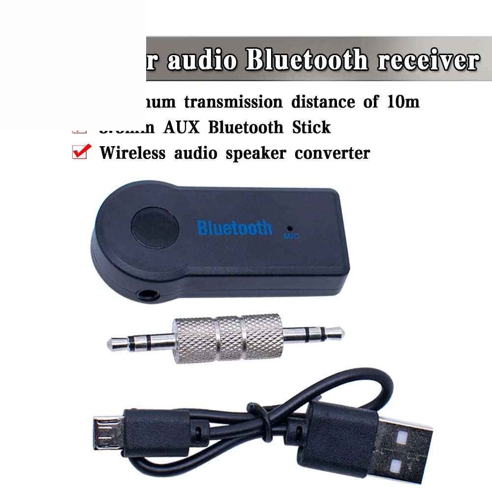 Adaptador receptor y transmisor Bluetooth 5,0, conector auxiliar 3,5mm y 3,5 para música coche, Audio Aux A2dp, receptor inalá
Adaptador receptor y transmisor Bluetooth 5,0, conector auxiliar 3,5mm y 3,5 para música coche, Audio Aux A2dp, receptor inalá