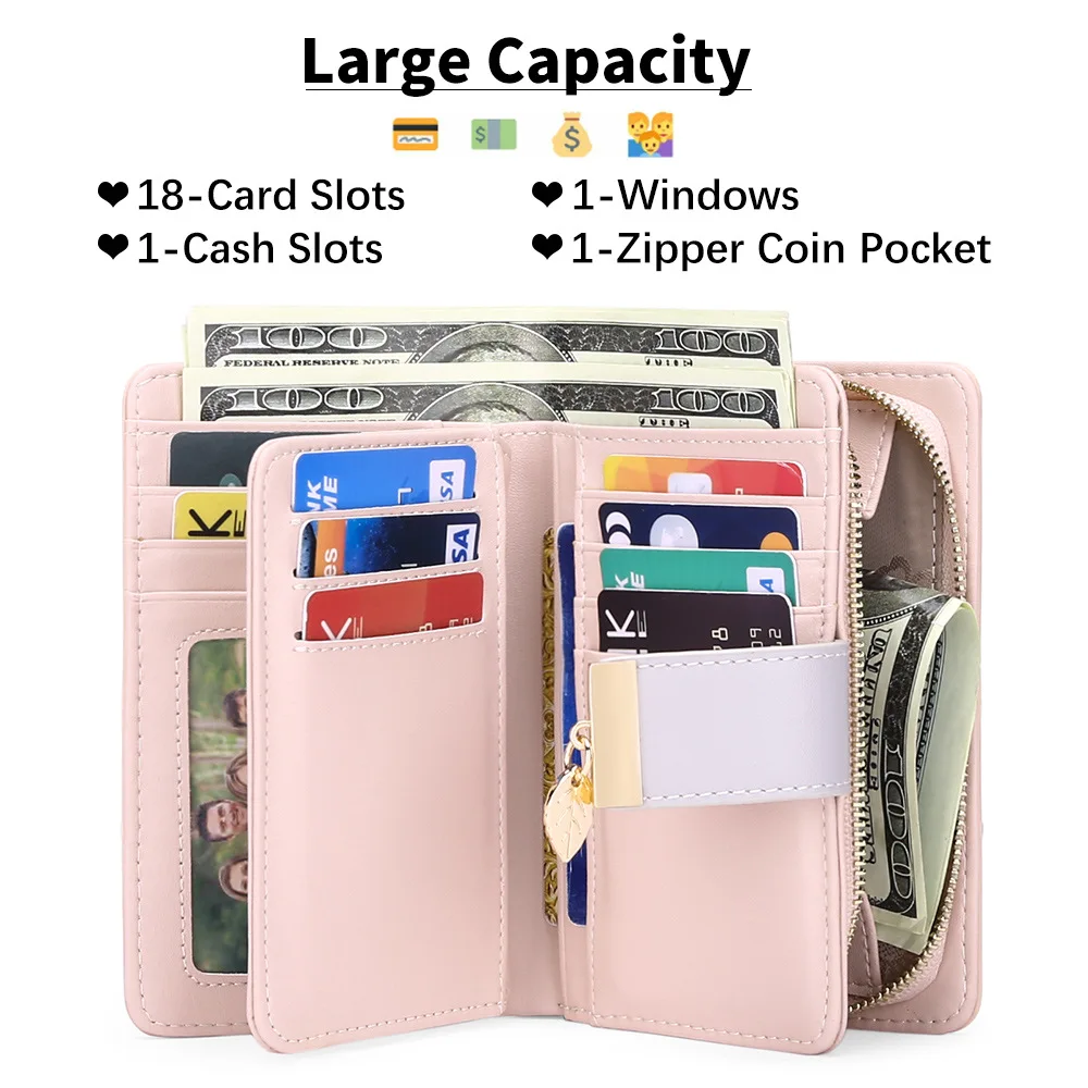 Women's Genuine Leather Wallet RFID Anti-Theft Multi-Slot Card Bag Short Coin Purse Fashionable Small Monederos Para Mujer
Women's Genuine Leather Wallet RFID Anti-Theft Multi-Slot Card Bag Short Coin Purse Fashionable Small Monederos Para Mujer
