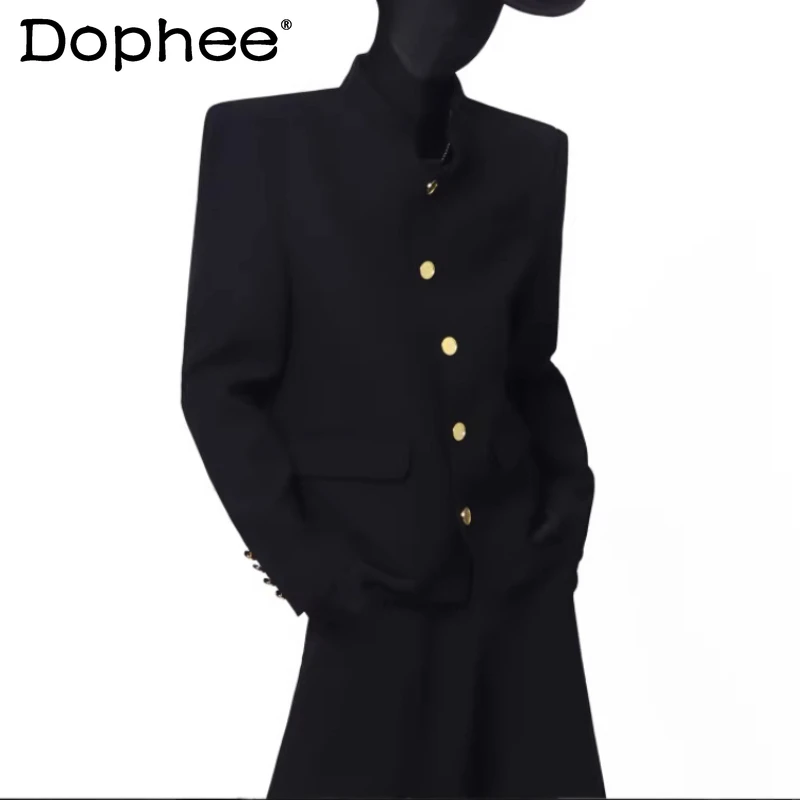Fashion High-end Blazers Men's 2026 Spring New Stand Collar Suit Jackets Tops Single-breasted Multi-button Trendy Tailored Coats
Fashion High-end Blazers Men's 2026 Spring New Stand Collar Suit Jackets Tops Single-breasted Multi-button Trendy Tailored Coats