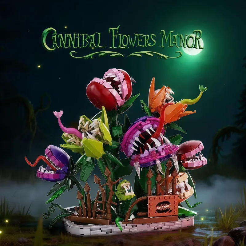 Cannibal Flower Bonsai Building Blocks Set, DIY Assembly Movable Botanical Model, Home Office Desktop Decor, Creative Halloween
Cannibal Flower Bonsai Building Blocks Set, DIY Assembly Movable Botanical Model, Home Office Desktop Decor, Creative Halloween