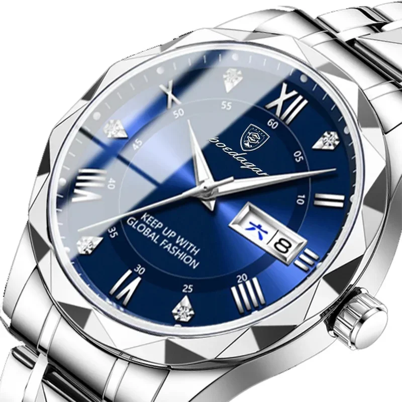 New Men Watch Business Steel Strap Low -key Luxury 5 Bar Waterproof Luminous Men Quartz Watch Calendar Display Relógio Pulso
New Men Watch Business Steel Strap Low -key Luxury 5 Bar Waterproof Luminous Men Quartz Watch Calendar Display Relógio Pulso