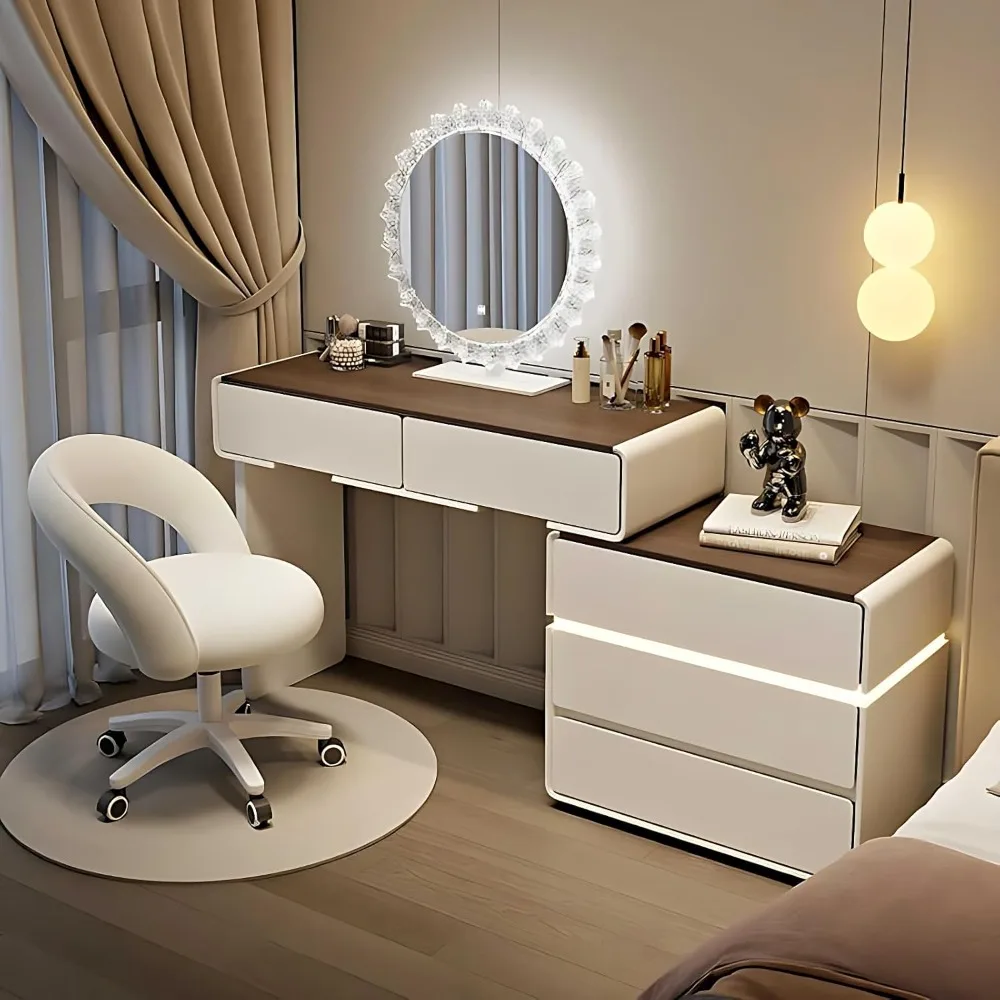 Makeup Vanities, Lights Chair Large Drawers Easy Installation, Solid Wood Makeup Vanity Desk, Makeup Vanitie
Makeup Vanities, Lights Chair Large Drawers Easy Installation, Solid Wood Makeup Vanity Desk, Makeup Vanitie