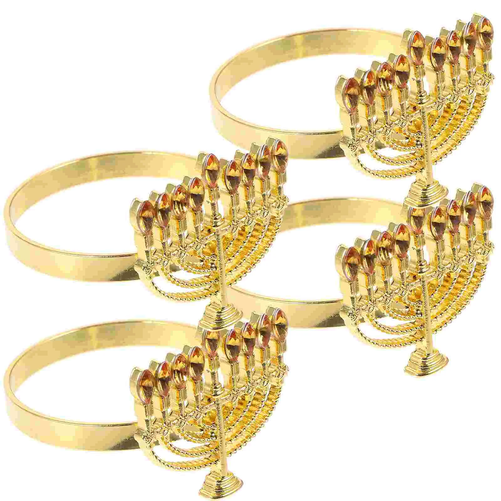 4 Pcs Napkin Ring Decor Accessory Alloy Hanukkah Menorah Rings Holders Fixing Buckle
4 Pcs Napkin Ring Decor Accessory Alloy Hanukkah Menorah Rings Holders Fixing Buckle