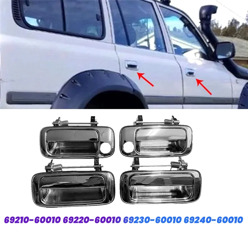 A03Z-4Pcs/Set Exterior Outside Door Handle Pull For Toyota Land Cruiser 80 LC80 1991-1997 69210-60010,69220-60010,69240-60010
A03Z-4Pcs/Set Exterior Outside Door Handle Pull For Toyota Land Cruiser 80 LC80 1991-1997 69210-60010,69220-60010,69240-60010