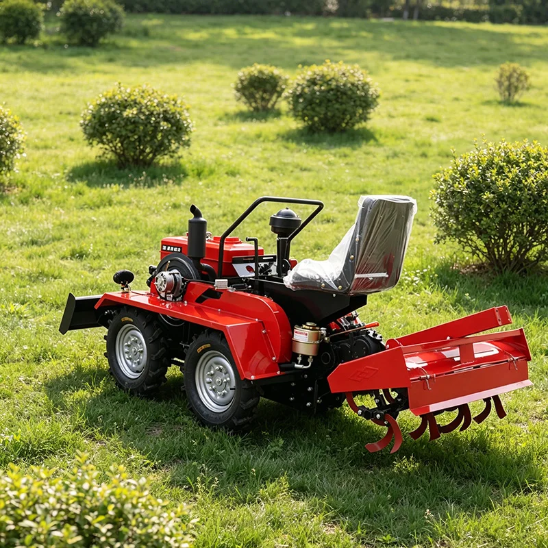 Customized Small Farm Cultivator with Four Wheel Rotary Tiller & Wheel Type Micro Tiller Agricultural Tractor
Customized Small Farm Cultivator with Four Wheel Rotary Tiller & Wheel Type Micro Tiller Agricultural Tractor