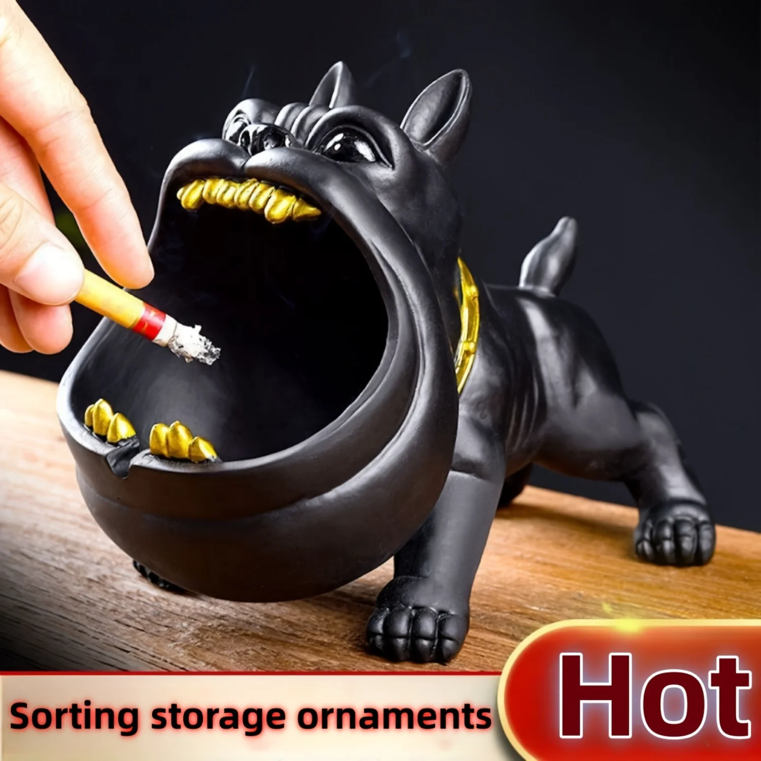 Trendy Bulldog Ashtray With Windproof Design, Creative Dog Shape Ashtray, Decorative Ashtray, Suitable For Restaurants
Trendy Bulldog Ashtray With Windproof Design, Creative Dog Shape Ashtray, Decorative Ashtray, Suitable For Restaurants
