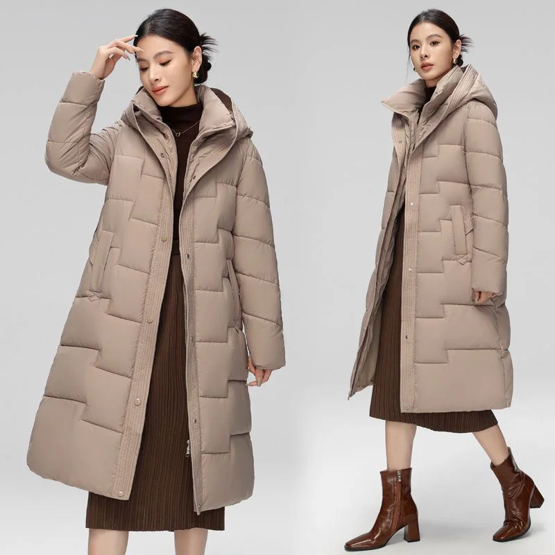 2025 New Long Winter Down Cotton Jacket For Women Winter Coat Jacket Warm Down Cotton Parkas Female Slim Women's Hooded Overcoat
2025 New Long Winter Down Cotton Jacket For Women Winter Coat Jacket Warm Down Cotton Parkas Female Slim Women's Hooded Overcoat