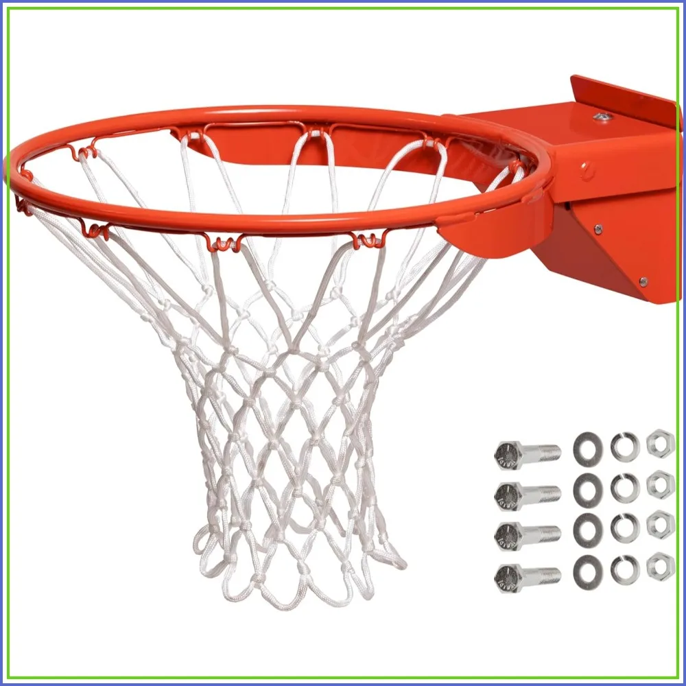 Goalsetter HD Breakaway Single Spring Basketball Rim with Mounting Hardware and Nylon Net
Goalsetter HD Breakaway Single Spring Basketball Rim with Mounting Hardware and Nylon Net
