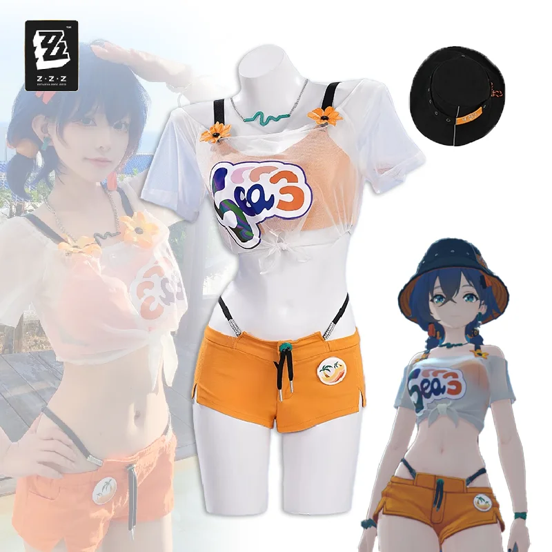 Game Zenless Zone Zero Belle Cosplay Costume Adult Women Top Shorts Hat Smock Bracelet Uniform Clothes Accessories Suit Outfits
Game Zenless Zone Zero Belle Cosplay Costume Adult Women Top Shorts Hat Smock Bracelet Uniform Clothes Accessories Suit Outfits