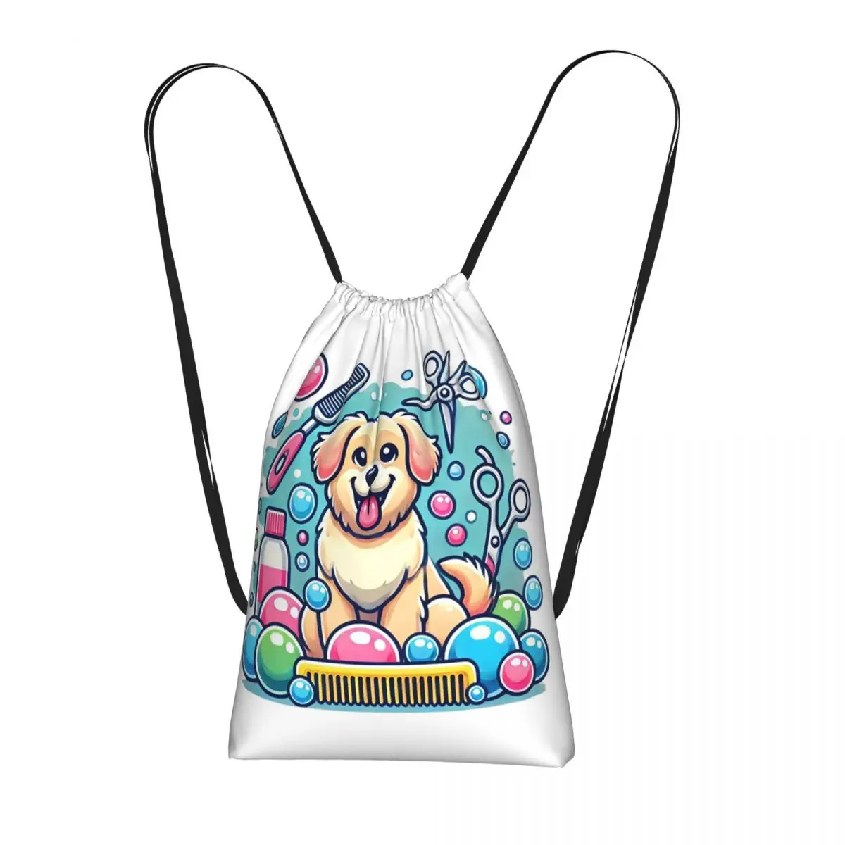 Dog Grooming Canine Pattern Backpacks Portable Drawstring Bundle Pocket Sports Bag Book Bags for Travel School
Dog Grooming Canine Pattern Backpacks Portable Drawstring Bundle Pocket Sports Bag Book Bags for Travel School