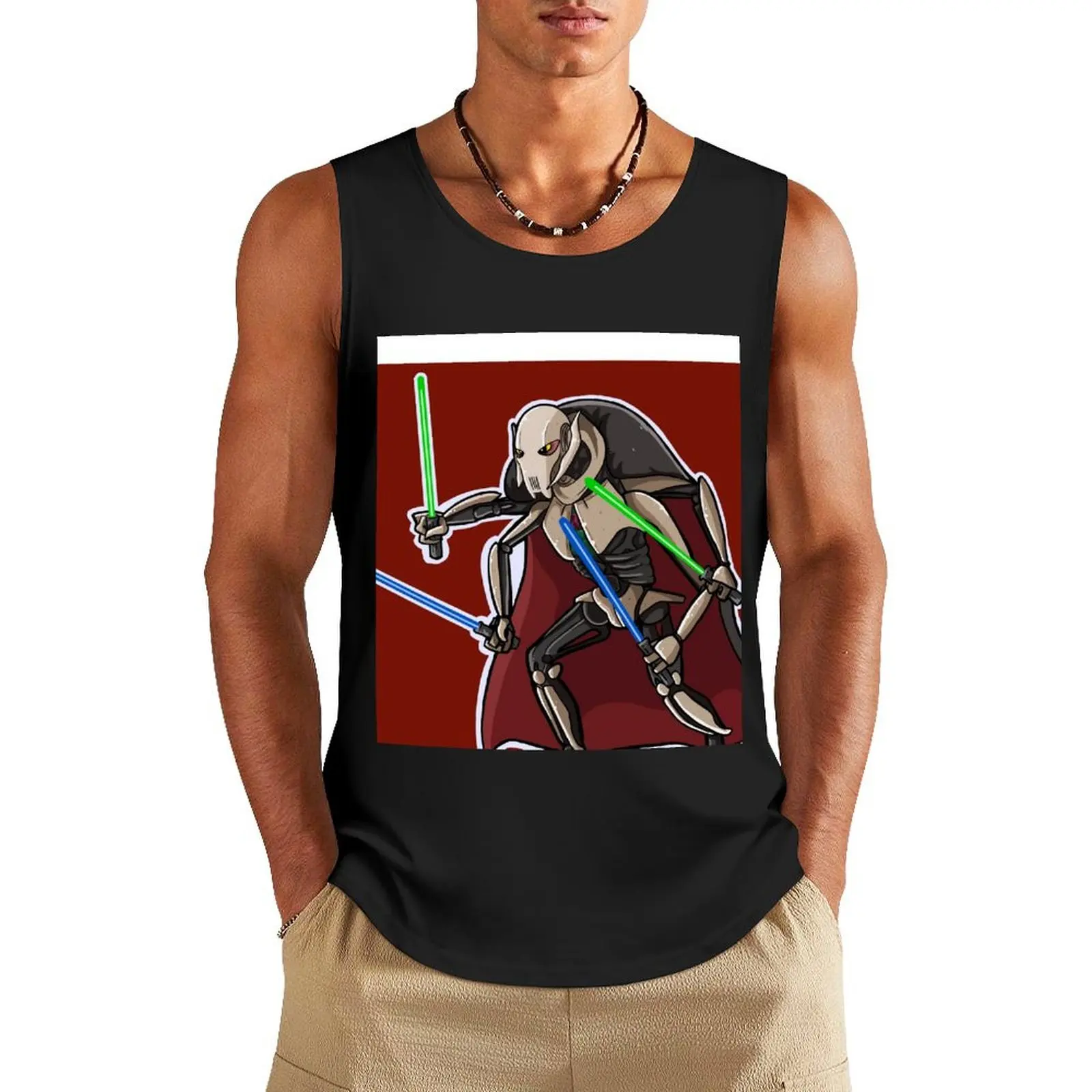 General Grievous chibi Tank Top Men's singlets bodybuilding t-shirt Sleeveless men Man gym clothes
General Grievous chibi Tank Top Men's singlets bodybuilding t-shirt Sleeveless men Man gym clothes