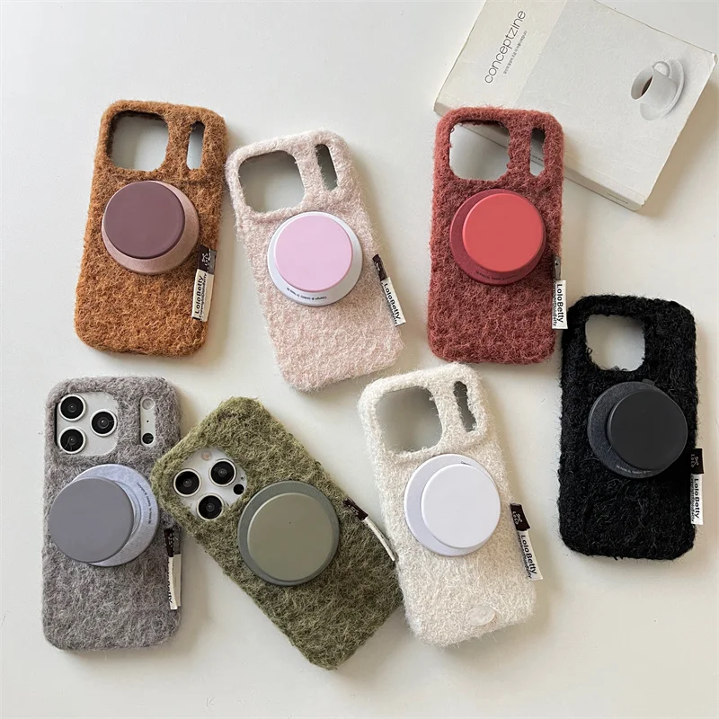 Fashion Winter Plush Magnetic Phone Case For iPhone 17 Pro 16 15 14 Pro Max Cover with Magsafe Stand Cute Fur Fluffy Cases Capa
Fashion Winter Plush Magnetic Phone Case For iPhone 17 Pro 16 15 14 Pro Max Cover with Magsafe Stand Cute Fur Fluffy Cases Capa