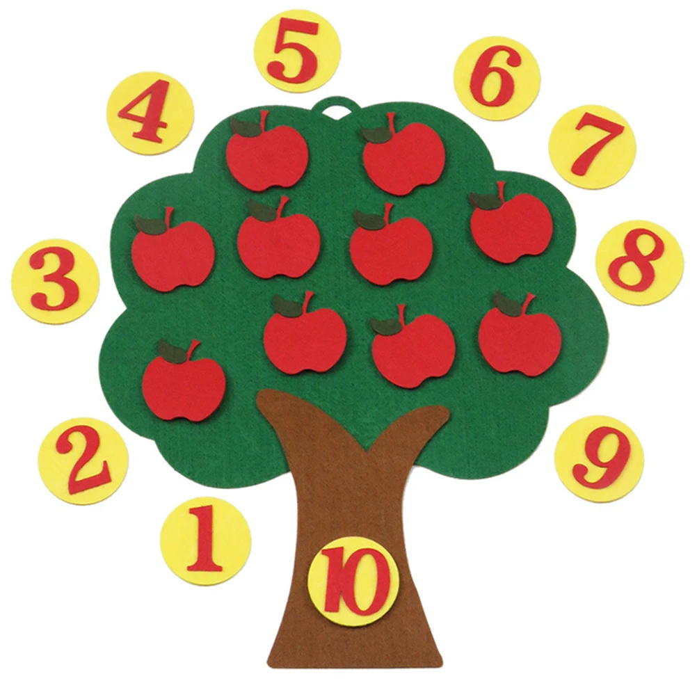 Digital Apple Tree Material Pack Non-woven Kids Toy 1 to 10 Cognitive Pairing Puzzle Educational Fruit Tree Child
Digital Apple Tree Material Pack Non-woven Kids Toy 1 to 10 Cognitive Pairing Puzzle Educational Fruit Tree Child