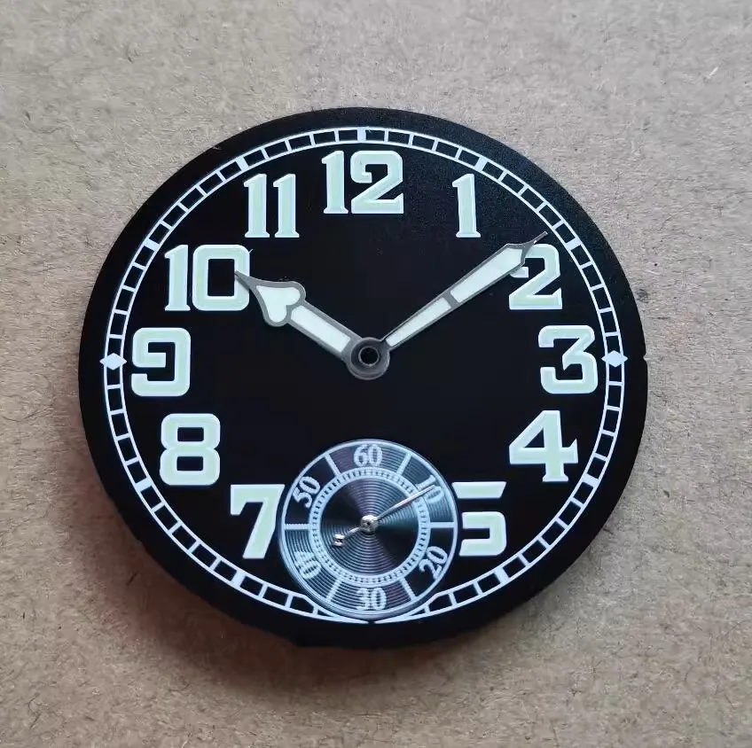 35mm Watch parts 6498 dial green Big number luminous Black Sterile Watch Dial Watch hands fit ETA 6498 Movement men's watch BP10
35mm Watch parts 6498 dial green Big number luminous Black Sterile Watch Dial Watch hands fit ETA 6498 Movement men's watch BP10