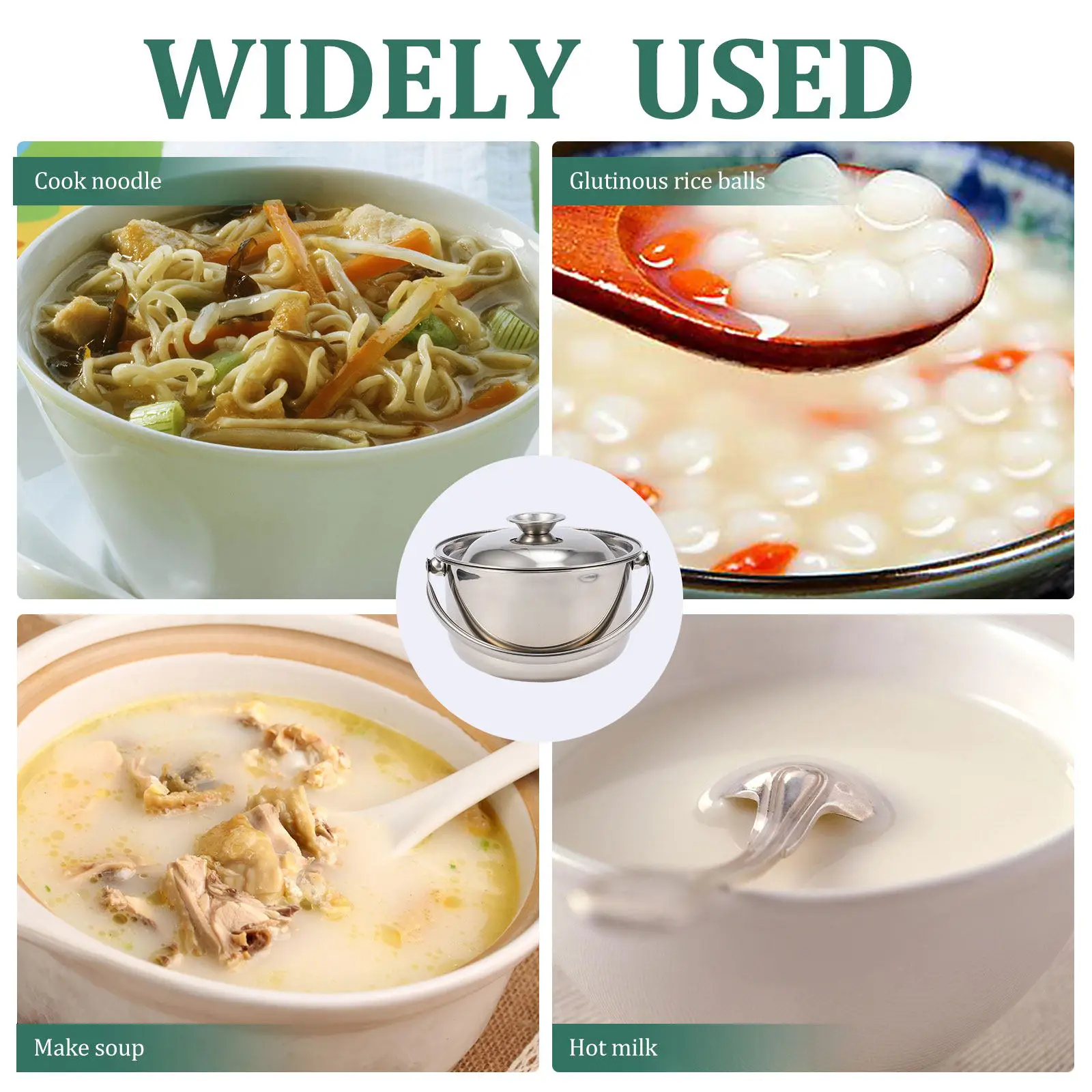 Heavy Duty Stainless Steel Soup Pot with Lid Superior Heat Retention Non-Stick Cooking Pot for Kitchen Stew Noodle Soup Gas
Heavy Duty Stainless Steel Soup Pot with Lid Superior Heat Retention Non-Stick Cooking Pot for Kitchen Stew Noodle Soup Gas