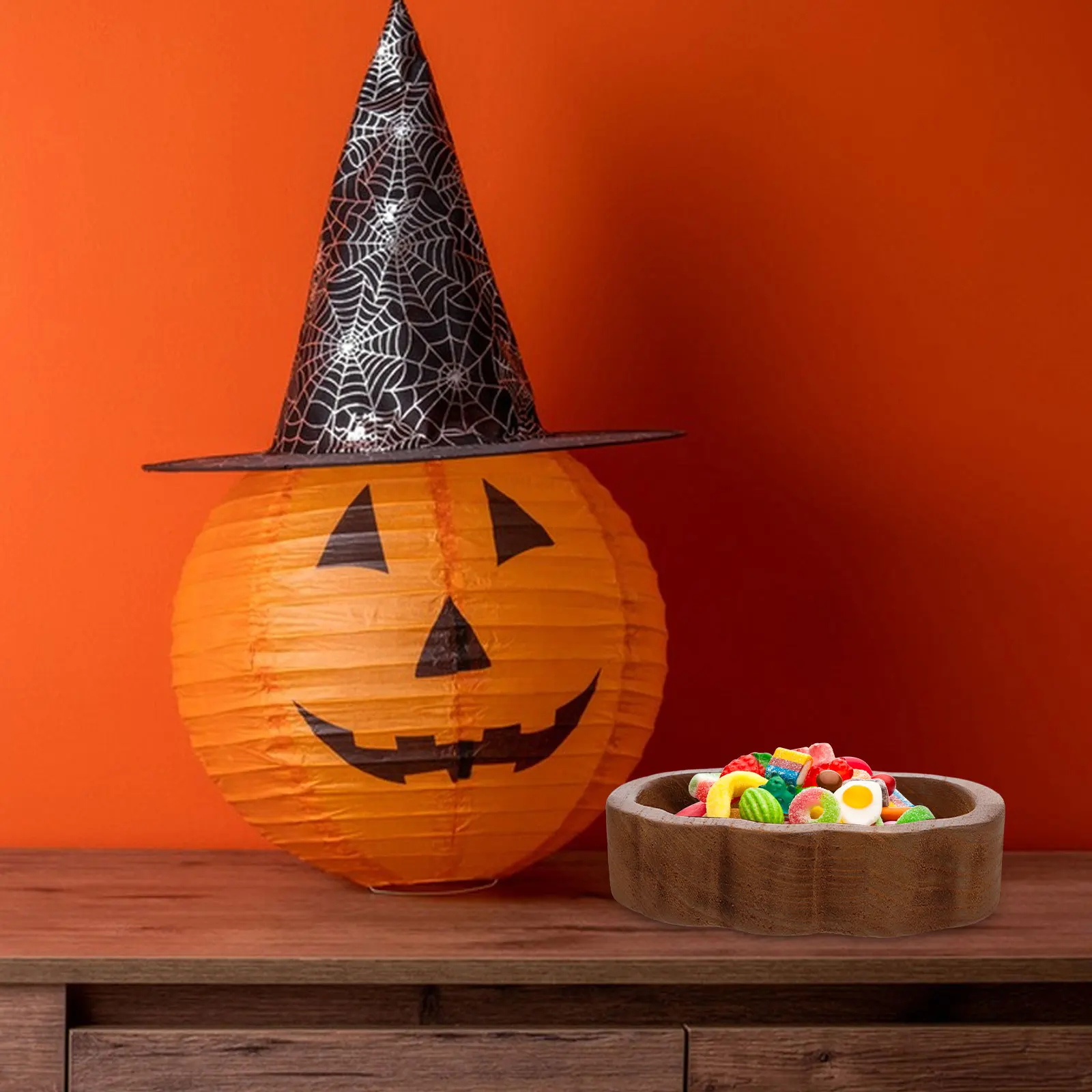 Wooden Fruit Bowl Pumpkin Design Reusable Dessert Salad Container Kitchen Serving Bowl Wear Resistant Household Tableware 
Wooden Fruit Bowl Pumpkin Design Reusable Dessert Salad Container Kitchen Serving Bowl Wear Resistant Household Tableware