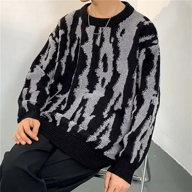 Korean Fashion Long Sleeve Knitwear Jersey Hombre Winter High Street Colorblock Knitted Sweaters Y2K Fashion Pullovers Clothes
Korean Fashion Long Sleeve Knitwear Jersey Hombre Winter High Street Colorblock Knitted Sweaters Y2K Fashion Pullovers Clothes