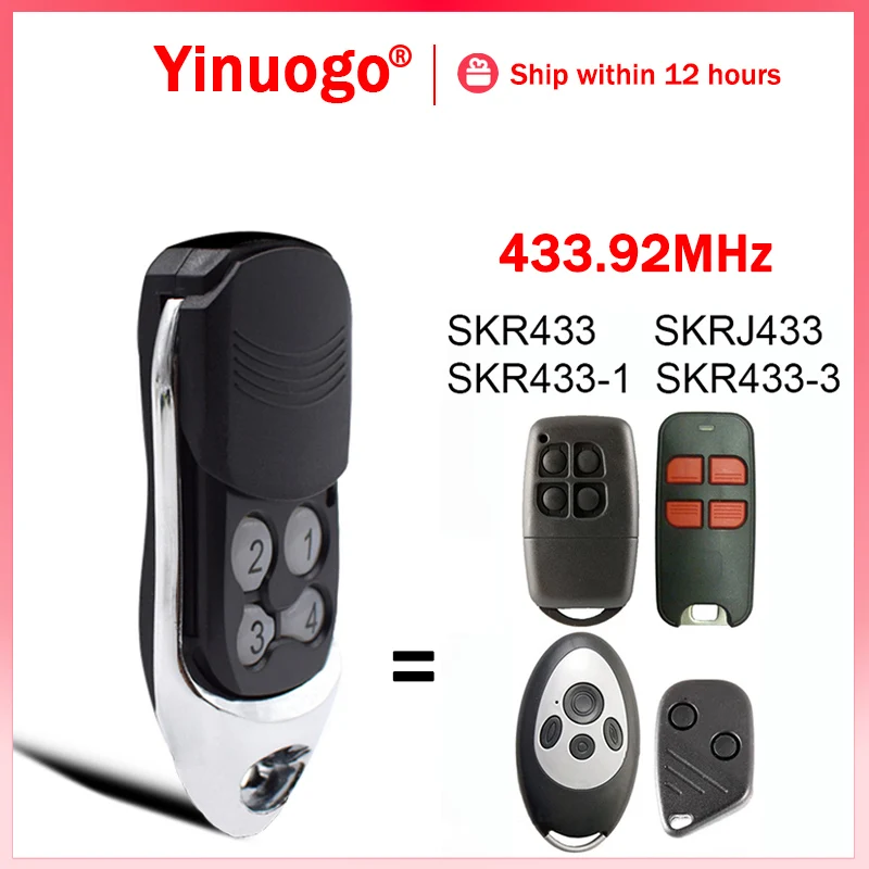 Для SEIP SKR433 SKRJ433 SKR433-1 SKR433-3 гаражный пульт дистанционного управления 433,92 МГц с плавающим кодом, совместимый с пультом дистанционного управления SEIP
Для SEIP SKR433 SKRJ433 SKR433-1 SKR433-3 гаражный пульт дистанционного управления 433,92 МГц с плавающим кодом, совместимый с пультом дистанционного управления SEIP