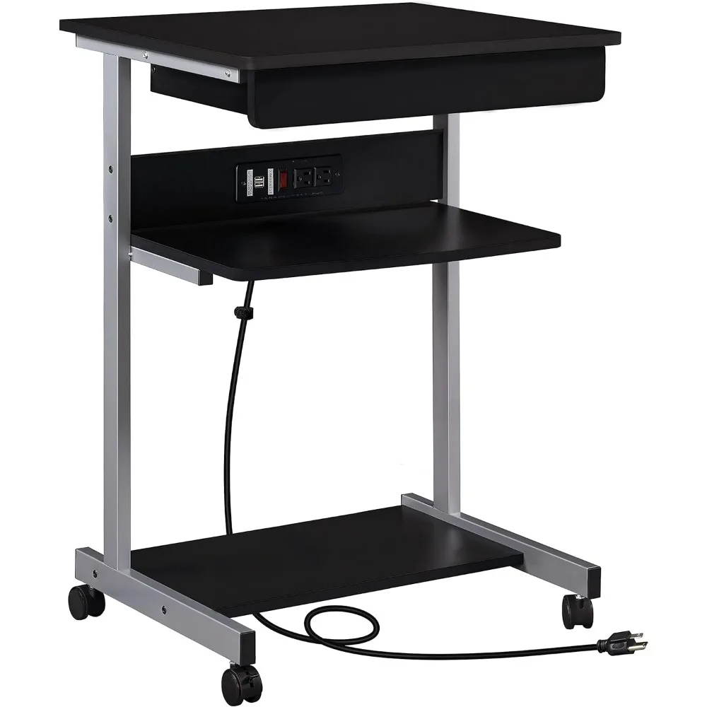 22 in Laptop Computer Table Home Office Desk with Power Outlet for Small Space, Mobile Compact Corner Workstation with Charging
22 in Laptop Computer Table Home Office Desk with Power Outlet for Small Space, Mobile Compact Corner Workstation with Charging