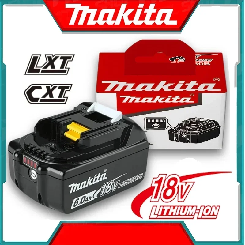 Makita 18V 6.0Ah Battery Original Lithium ion Rechargeable Battery 18V 6000mAh drill Replacement Battery BL1860 BL1850 BL1860B
Makita 18V 6.0Ah Battery Original Lithium ion Rechargeable Battery 18V 6000mAh drill Replacement Battery BL1860 BL1850 BL1860B