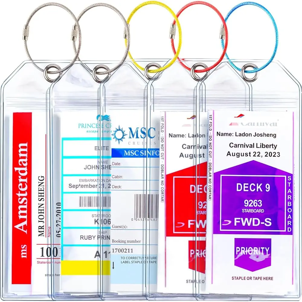 Cruise Ship Essentials for Carnival, Princess, NCL, MSC by JOLLYANTS, Cruise Luggage Tag Holders, Cruise Must Haves Waterproo
Cruise Ship Essentials for Carnival, Princess, NCL, MSC by JOLLYANTS, Cruise Luggage Tag Holders, Cruise Must Haves Waterproo