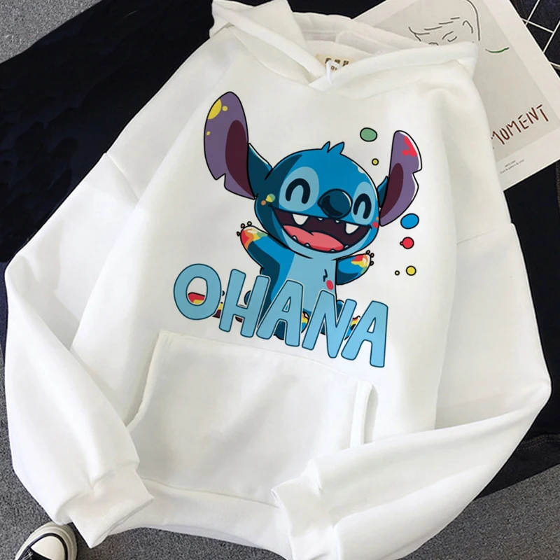 Disney Cartoon Ohana Stitch Hoodies Women's Kawaii Lilo Stitch Graphic Street Costume Autumn Funny Unisex Top Anime Sweatshirt
Disney Cartoon Ohana Stitch Hoodies Women's Kawaii Lilo Stitch Graphic Street Costume Autumn Funny Unisex Top Anime Sweatshirt