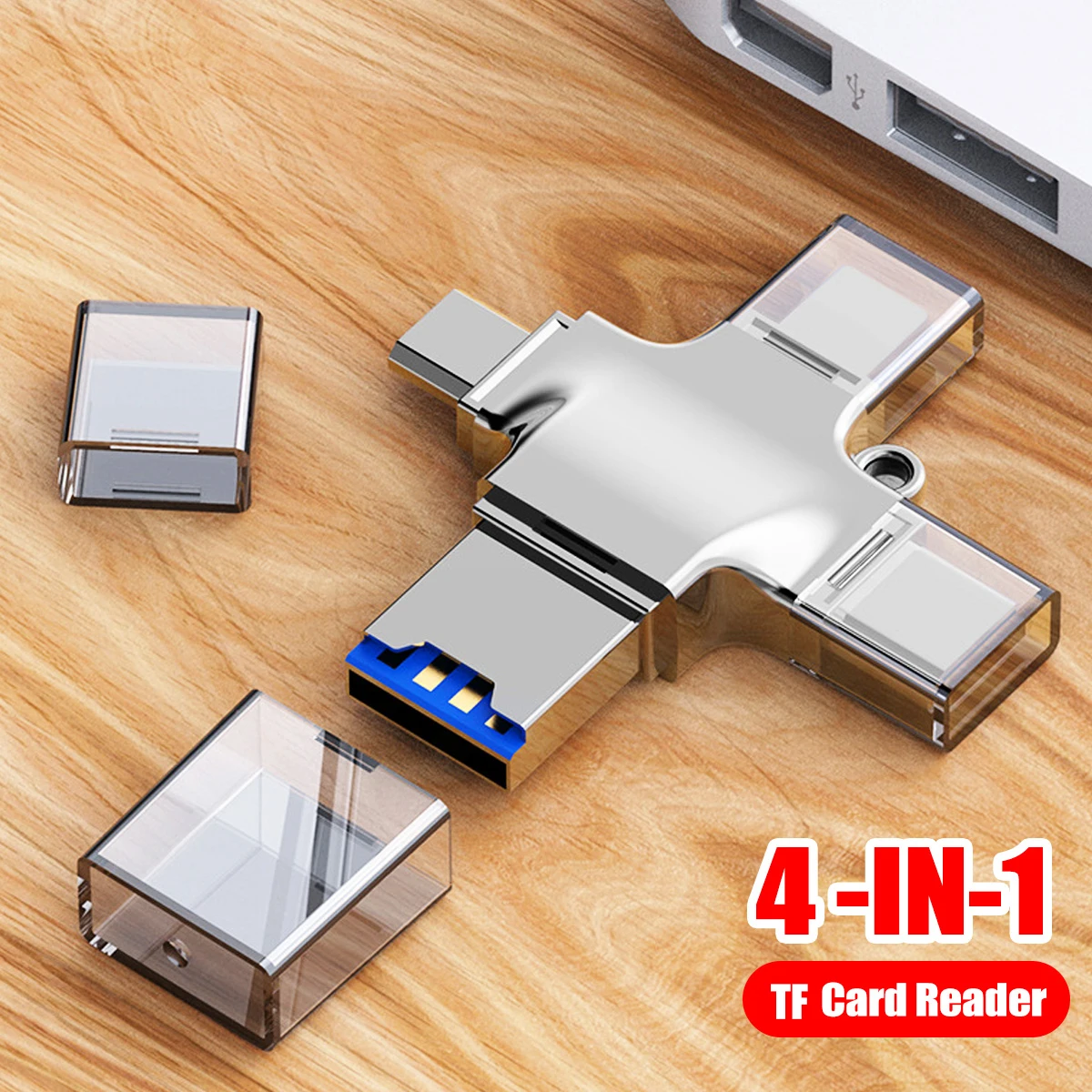 4 In 1 TF Card Reader Micro Card Adapter USB 3.0 Micro TF to USB Card Reader OTG Adapter USB for iPhone Samsung Android Laptop
4 In 1 TF Card Reader Micro Card Adapter USB 3.0 Micro TF to USB Card Reader OTG Adapter USB for iPhone Samsung Android Laptop