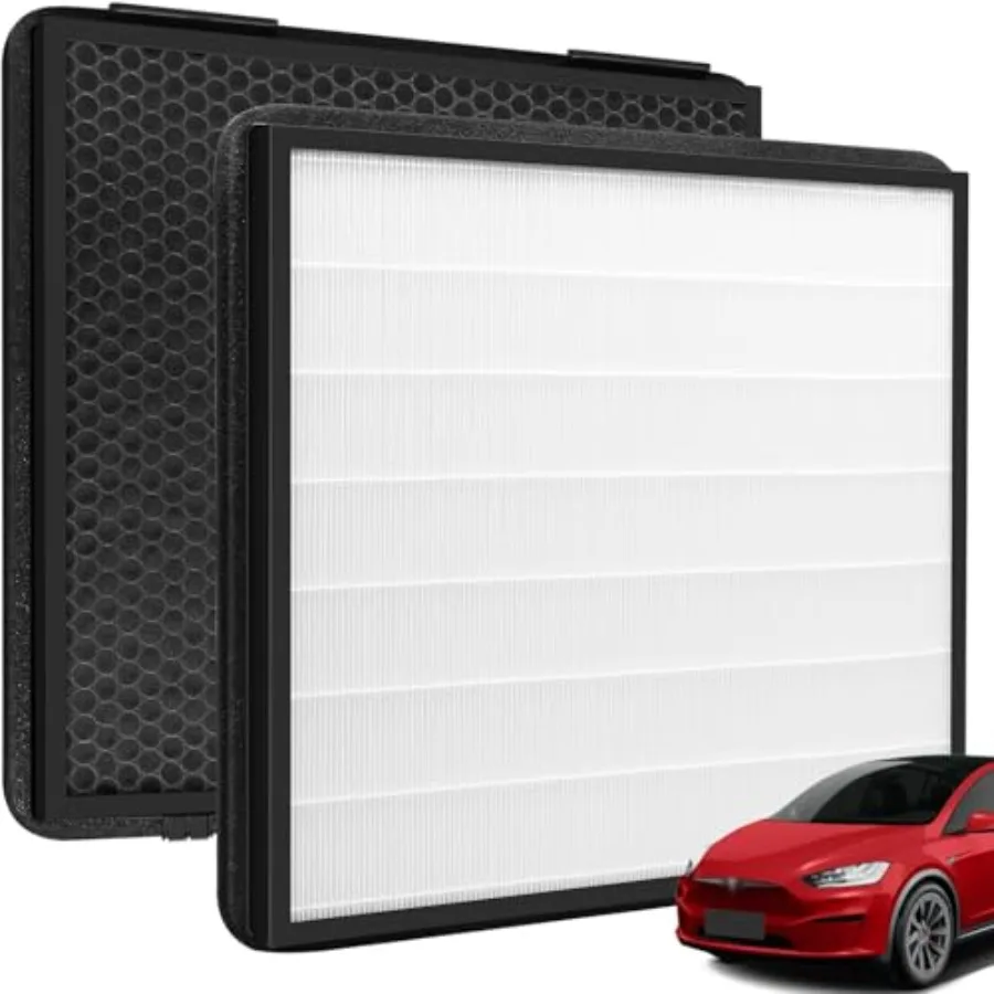 Cabin Air Filter for Model X Model S 2021-2026 HEPA Intake Air Filter Replacement with Activated Carbon, 1 Pack
Cabin Air Filter for Model X Model S 2021-2026 HEPA Intake Air Filter Replacement with Activated Carbon, 1 Pack
