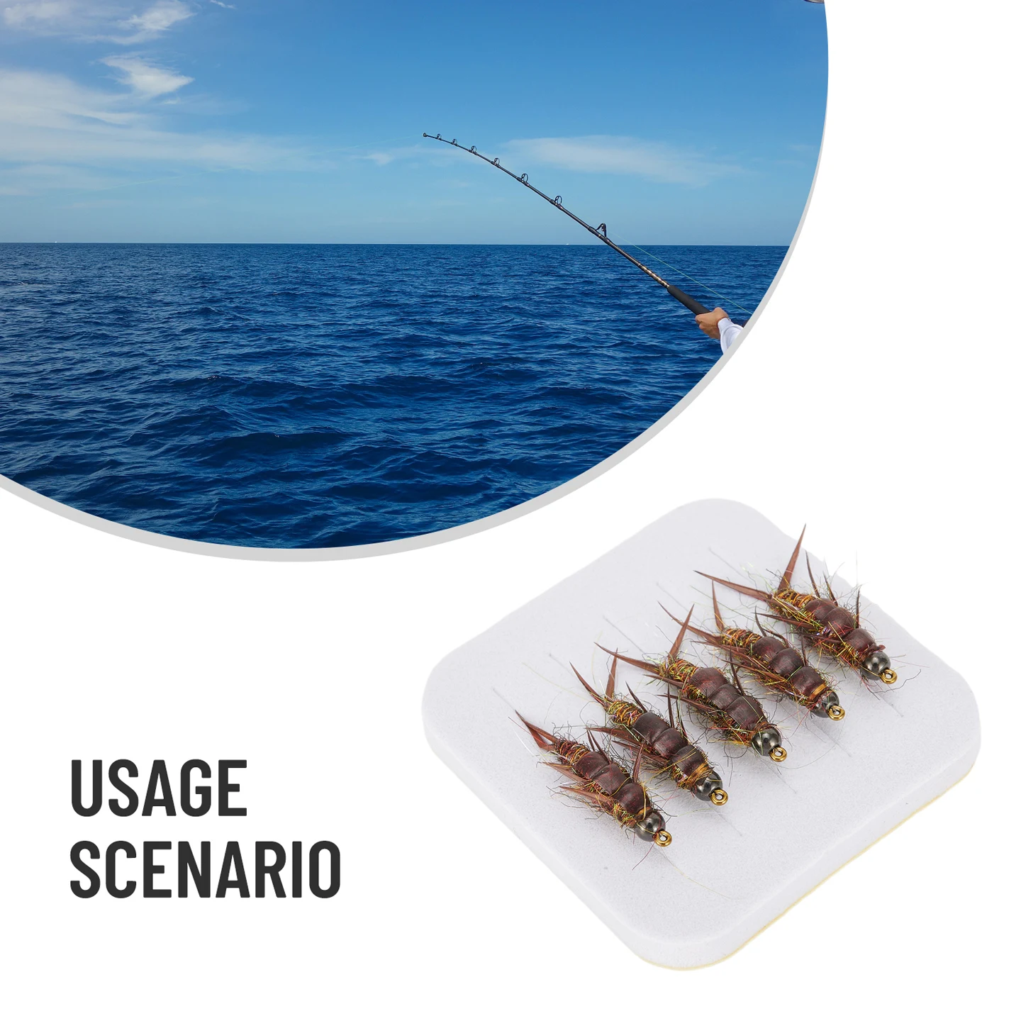 Fly Fishing Hook Garden Indoor Outdoor 5 Pcs Accessory Nymph Shape Realistic Replacement Steel Feather Grayling
Fly Fishing Hook Garden Indoor Outdoor 5 Pcs Accessory Nymph Shape Realistic Replacement Steel Feather Grayling