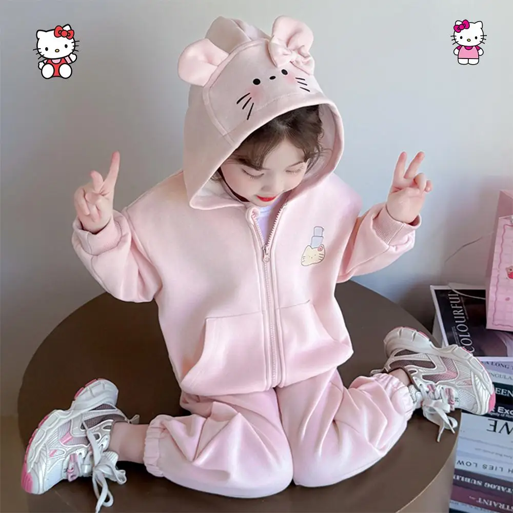 2 шт. аниме Hellokitty Kawaii детский осенний кардиган с капюшоном для девочек, стильный мультяшный сладкий Sanrio Motion, модный подарок для отдыха
2 шт. аниме Hellokitty Kawaii детский осенний кардиган с капюшоном для девочек, стильный мультяшный сладкий Sanrio Motion, модный подарок для отдыха