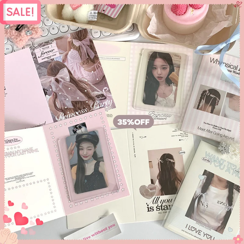 10Pcs Korean INS Bow Bunches Girl Folding Page Kpop 3-inch Photo Card Packing DIY Deco Cardboard Chic Card Business Packaging
10Pcs Korean INS Bow Bunches Girl Folding Page Kpop 3-inch Photo Card Packing DIY Deco Cardboard Chic Card Business Packaging