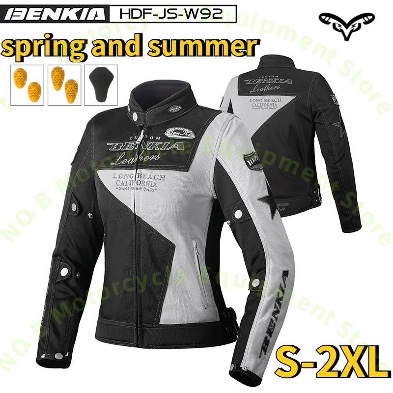BENKIA HDF-JS-W92 Female Motorcycle Riding Jacket Summer Mesh Breathable Anti Collision Motorbike Racing Protective Suit
BENKIA HDF-JS-W92 Female Motorcycle Riding Jacket Summer Mesh Breathable Anti Collision Motorbike Racing Protective Suit