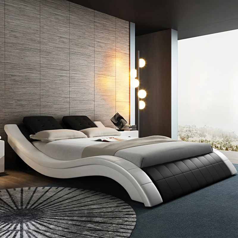 Twin Crown Bed Nightstands Double Luxury Cheap Aesthetics Minimalist Beds Design Soft Simple Wood Cama Casal Home Furniture
Twin Crown Bed Nightstands Double Luxury Cheap Aesthetics Minimalist Beds Design Soft Simple Wood Cama Casal Home Furniture