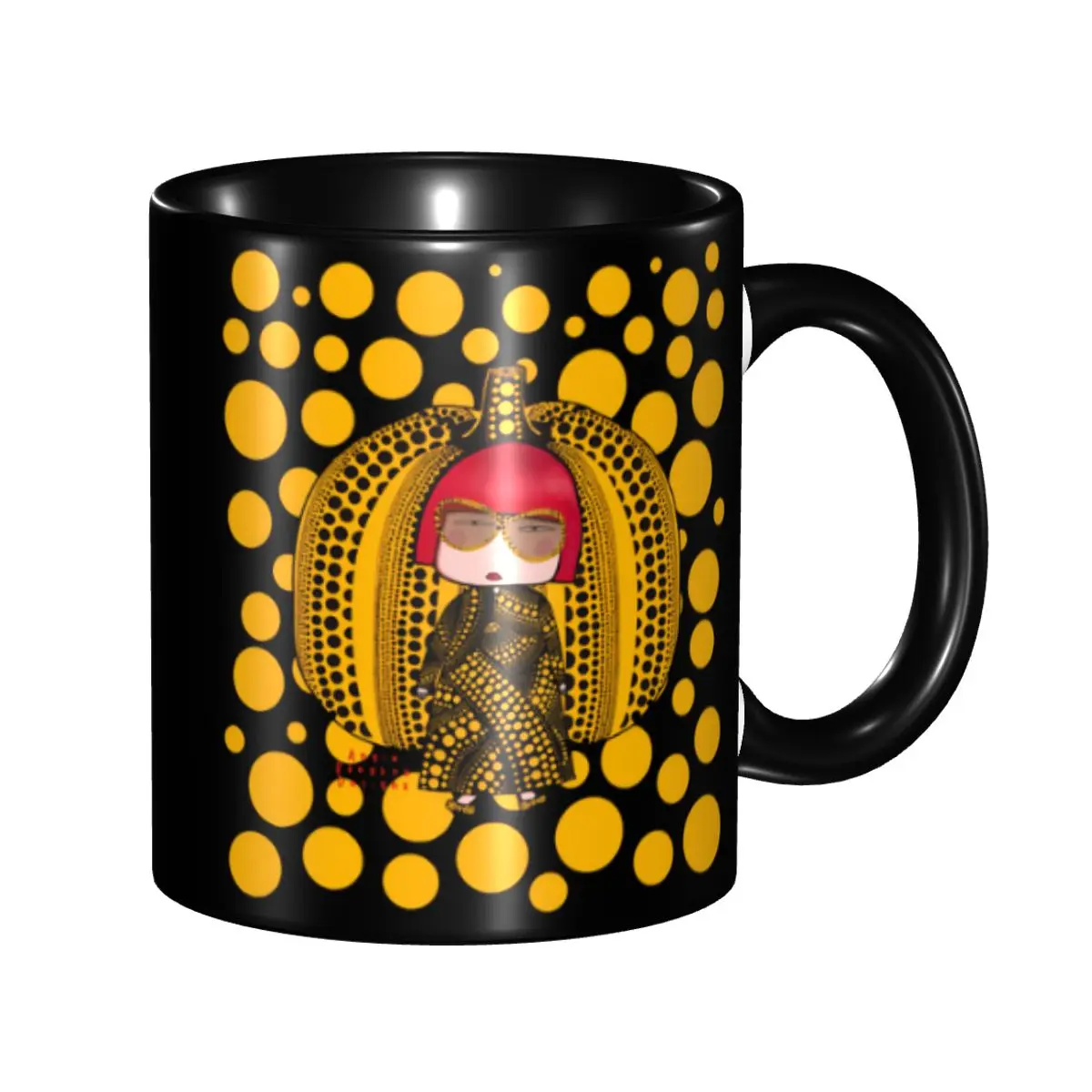 DIY Yayoi Kusama Inspired And Her Little Pumpkin Ceramic Mugs Custom Coffee Cup Creative Present
DIY Yayoi Kusama Inspired And Her Little Pumpkin Ceramic Mugs Custom Coffee Cup Creative Present