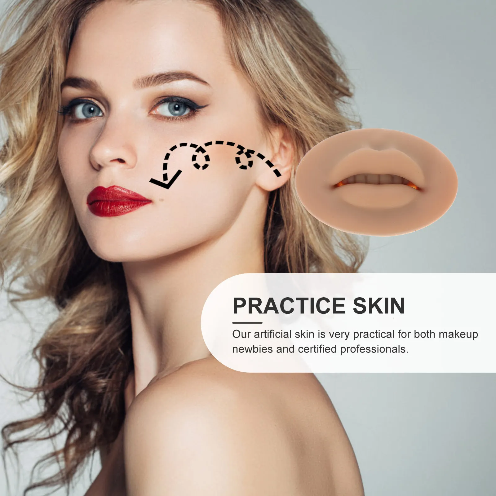 Silicone Practice Mold 5d Makeup Training Skin for Beginners and Certified Reusable Home Beauty Shop Makeup Practice Skin
Silicone Practice Mold 5d Makeup Training Skin for Beginners and Certified Reusable Home Beauty Shop Makeup Practice Skin