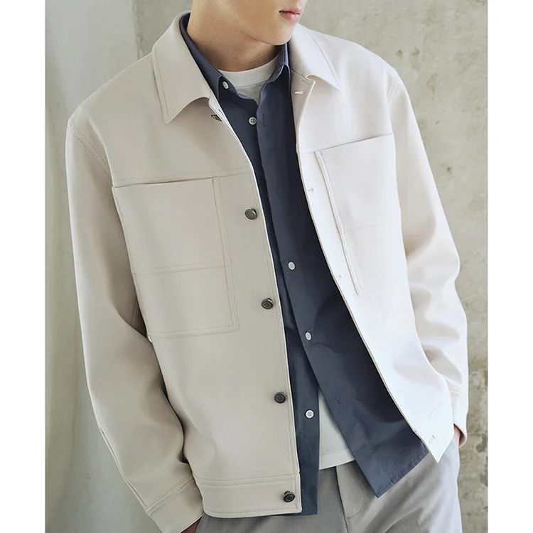 Casual Sle Men's ort Jaet Spring Autumn Workwear Flip Collar Slim Fit Chinese Brandl Faion Outerwear
Casual Sle Men's ort Jaet Spring Autumn Workwear Flip Collar Slim Fit Chinese Brandl Faion Outerwear