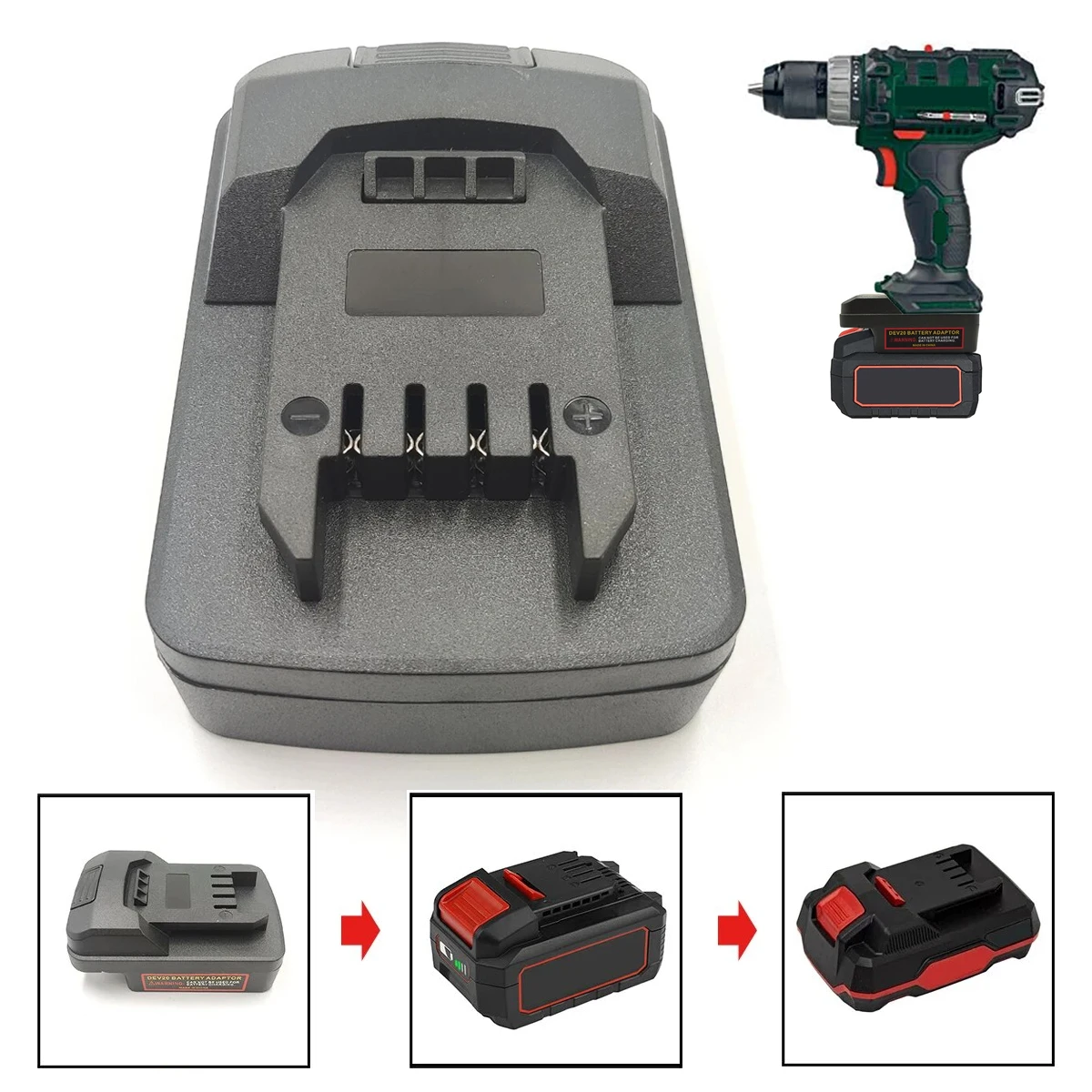 Replacement Adapter for DEVON 20V Li-Ion Battery Converted To for Parkside 20V Li-ion Battery Tool Converter
Replacement Adapter for DEVON 20V Li-Ion Battery Converted To for Parkside 20V Li-ion Battery Tool Converter