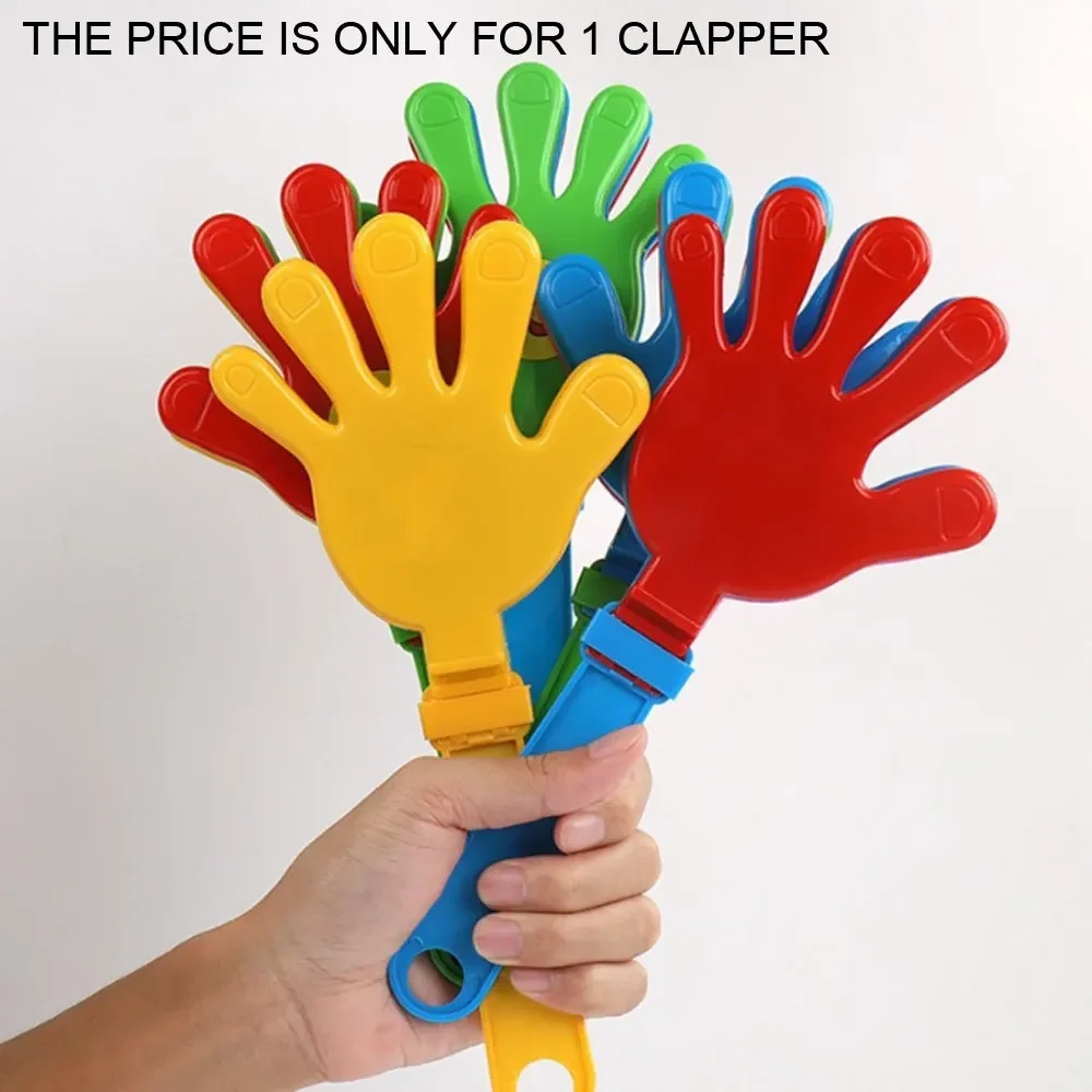 1Pc 19cm Fashion Colorful Hand Clapper Concert Party Cheerleading Cheering Props Children Small Clap Your Hands Clapping Toy
1Pc 19cm Fashion Colorful Hand Clapper Concert Party Cheerleading Cheering Props Children Small Clap Your Hands Clapping Toy
