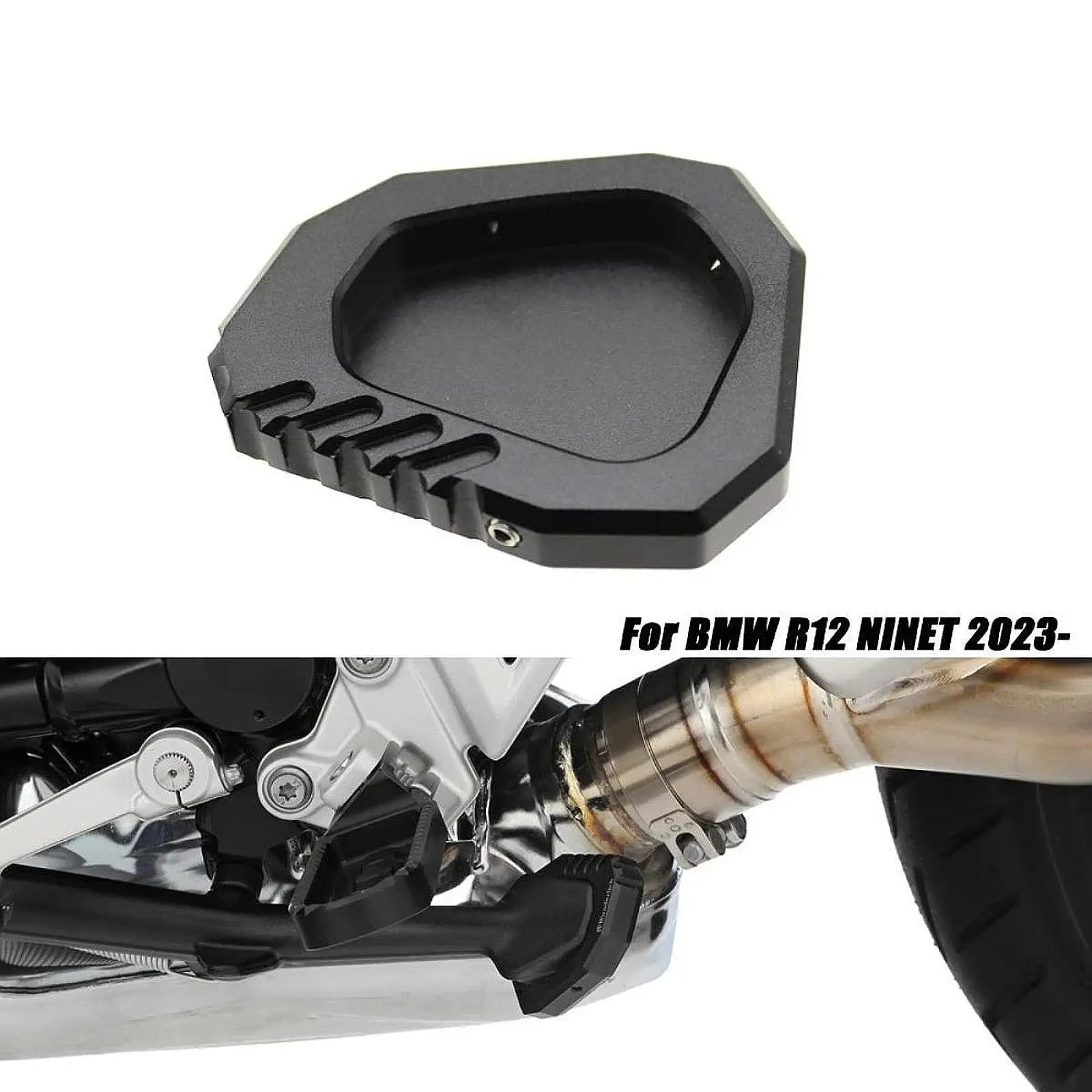 Kickstand Support Pad Non Slip Outdoor Parking Easy to Install Replacement Side Stand Pad Enlarger for R12 and R12 Ninet
Kickstand Support Pad Non Slip Outdoor Parking Easy to Install Replacement Side Stand Pad Enlarger for R12 and R12 Ninet