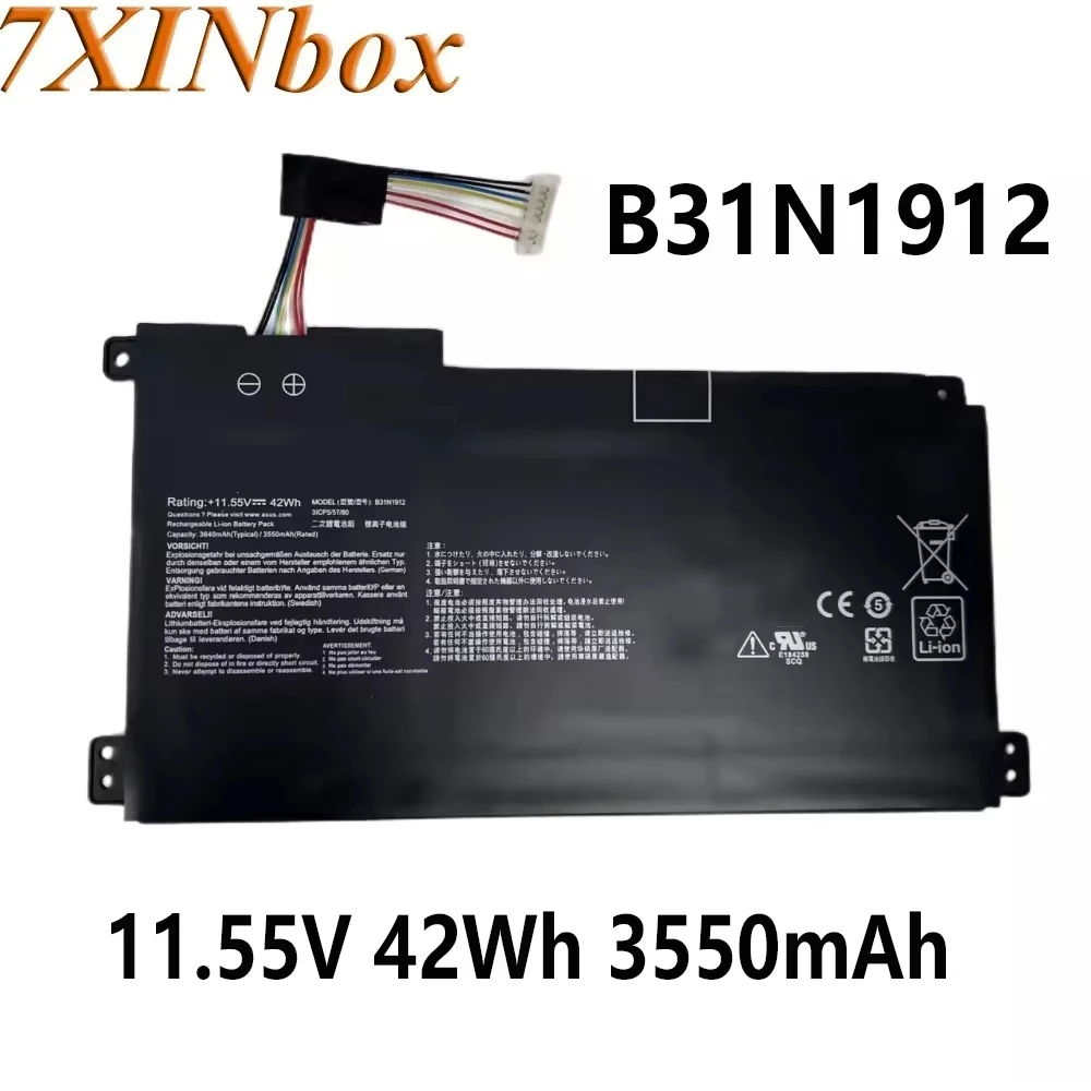 7XINbox B31N1912 11,55 В 42 Втч 3550 мАч Аккумулятор для ноутбука Asus VivoBook 14 E410MA L410MA E410KA E510MA
7XINbox B31N1912 11,55 В 42 Втч 3550 мАч Аккумулятор для ноутбука Asus VivoBook 14 E410MA L410MA E410KA E510MA