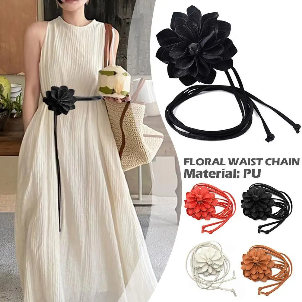 Women Big Floral Waist Chain PU Leather Belt Boho Tassel Braided Self-Tie Belt Thin Waist Rope Belt
Women Big Floral Waist Chain PU Leather Belt Boho Tassel Braided Self-Tie Belt Thin Waist Rope Belt