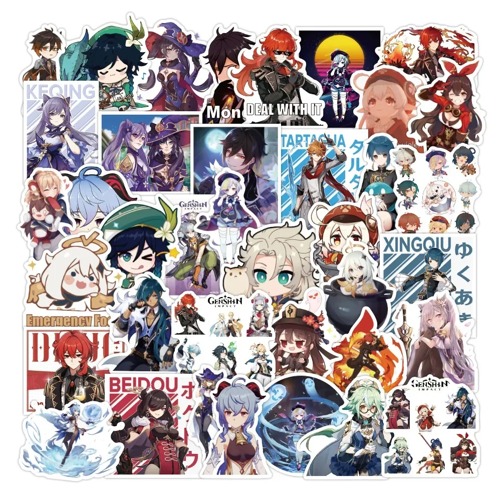 100PCS Genshin Impact Anime Game Graffiti Stickers For Laptop Luggage Bike Car Skateboard Guitar Waterproof Decal Toys
100PCS Genshin Impact Anime Game Graffiti Stickers For Laptop Luggage Bike Car Skateboard Guitar Waterproof Decal Toys