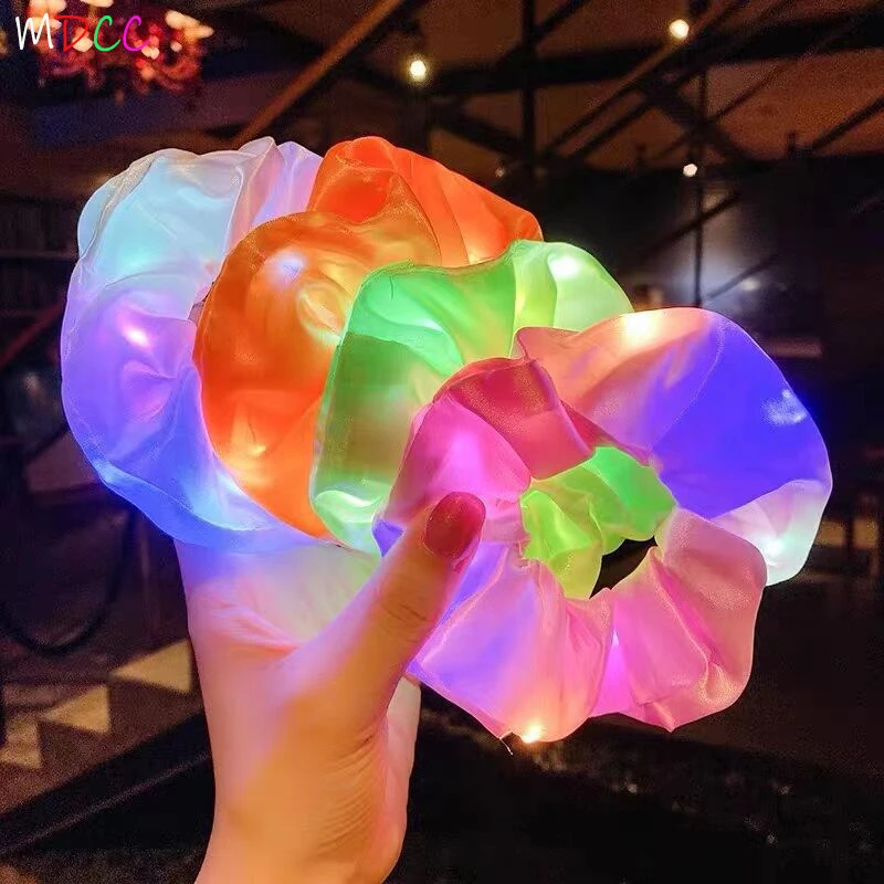9pcs/Lot LED Luminous Ponytail Holder Shine Headwear Scrunchies Hairband Elastic Satin Cotton Girl Women Jewelry Christmas Gift
9pcs/Lot LED Luminous Ponytail Holder Shine Headwear Scrunchies Hairband Elastic Satin Cotton Girl Women Jewelry Christmas Gift