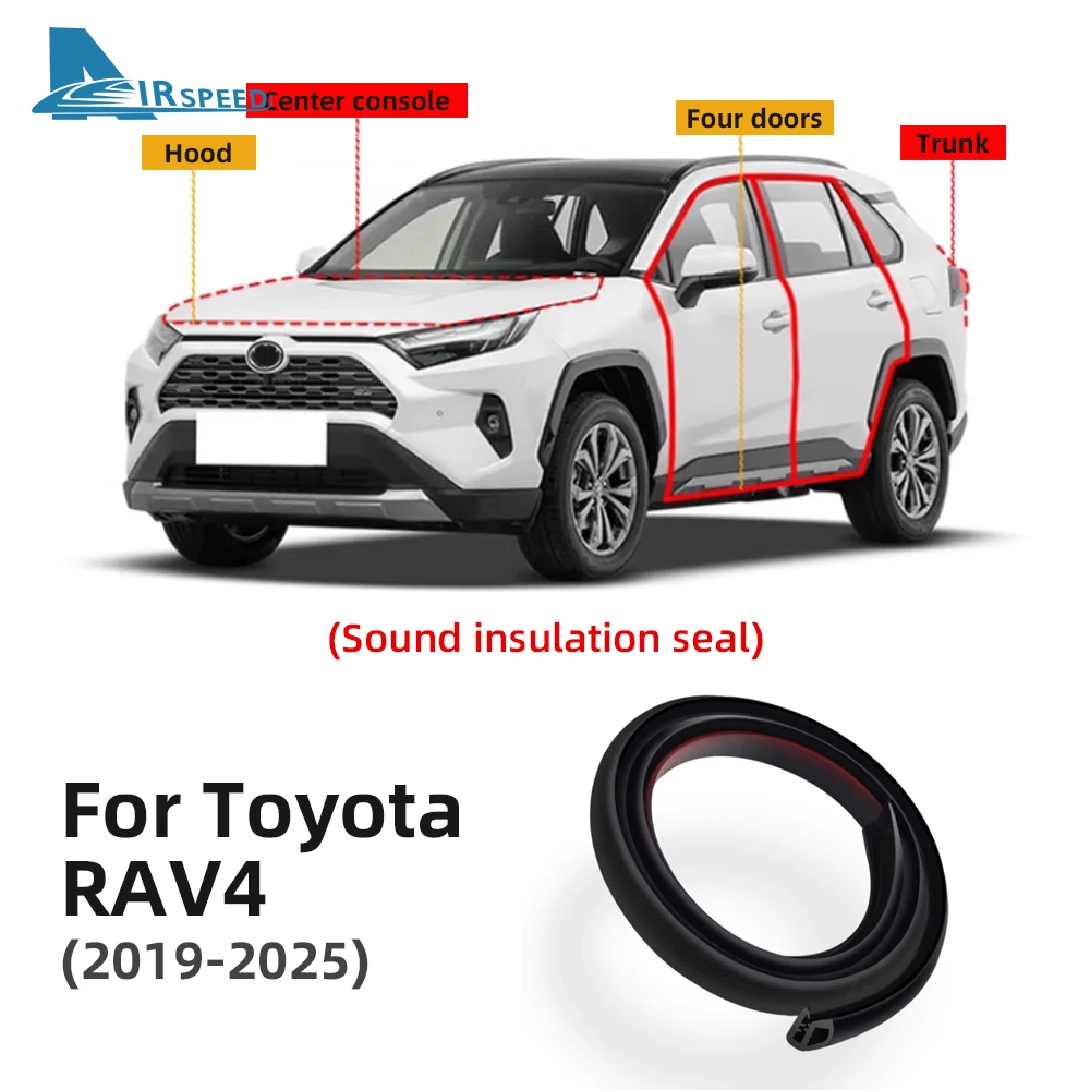 Door Seal Soundproof Kit for Toyota RAV4 2019-2022 2023 2024 2025 Rubber Weather Draft Seal Strip Wind Noise Kit Cover Strip
Door Seal Soundproof Kit for Toyota RAV4 2019-2022 2023 2024 2025 Rubber Weather Draft Seal Strip Wind Noise Kit Cover Strip