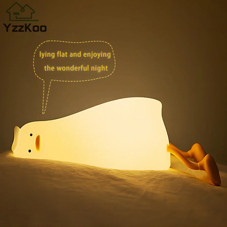 LED Children Night Light Rechargeable Silicone Squishy Duck Lamp Child Holiday Gift Sleeping Creative Bedroom Desktop Decor Lamp
LED Children Night Light Rechargeable Silicone Squishy Duck Lamp Child Holiday Gift Sleeping Creative Bedroom Desktop Decor Lamp
