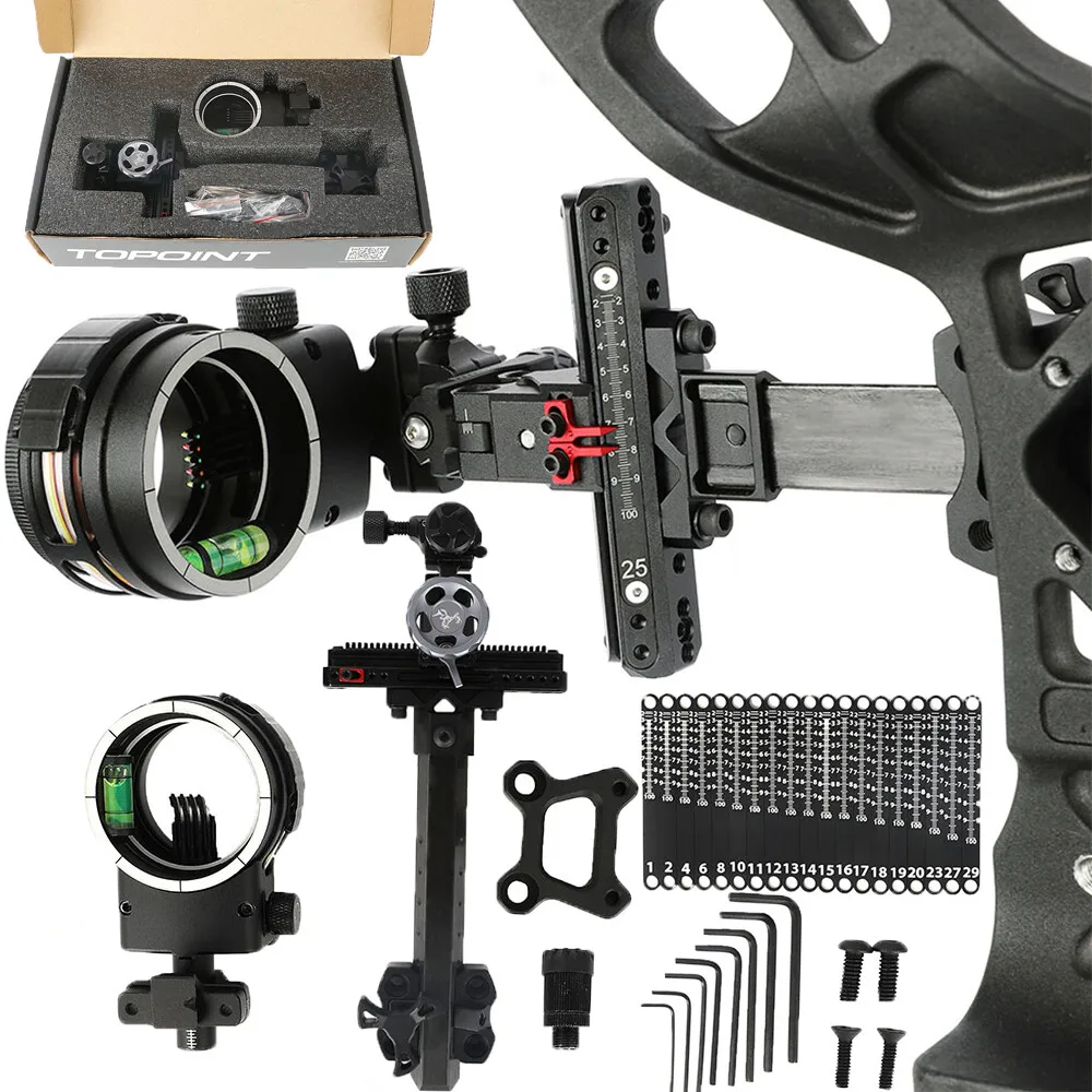 TX2650 Archery Compound Bow Sight 4/6/8x Lens 20pcs Ruler Adjustable Left/Right Hand Bow Shooting Hunting Target CNC 5 pin Sight
TX2650 Archery Compound Bow Sight 4/6/8x Lens 20pcs Ruler Adjustable Left/Right Hand Bow Shooting Hunting Target CNC 5 pin Sight