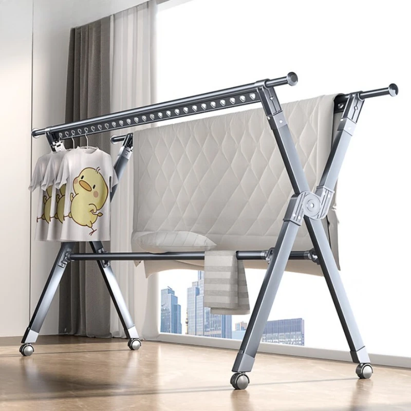 Clothes drying rack Floor-to-ceiling aluminum alloy folding telescopic indoor balcony Household clothes drying quilt
Clothes drying rack Floor-to-ceiling aluminum alloy folding telescopic indoor balcony Household clothes drying quilt